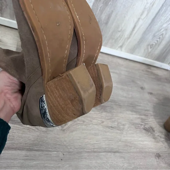 Jeffrey Campbell Cromwell Cowboy Boot Womens 6 Western Festival Rodeo Metal Tip - Picture 9 of 12